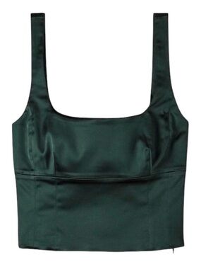 Wilfred Satin Shine Tank, Green, L